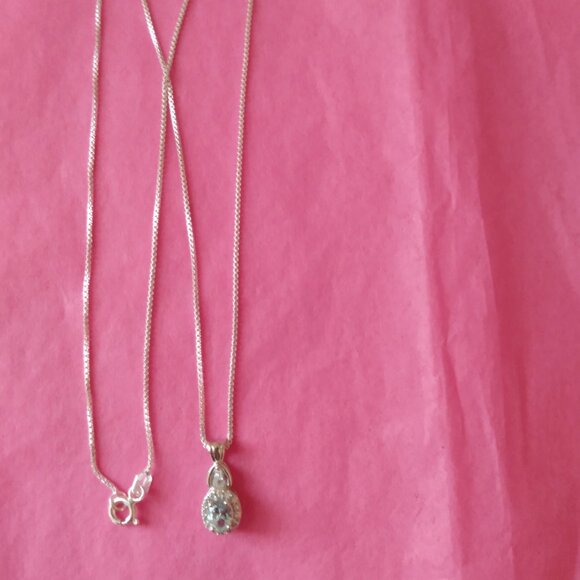 FREE WITH ANY NECKLACE PURCHASE, genuine  blue aquamarine necklace - Picture 8 of 10